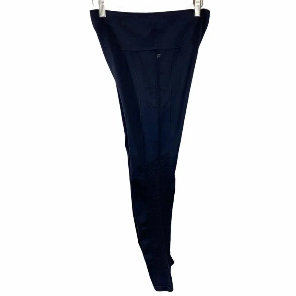 Fabletics M black leggings with mesh detail on‎ leg